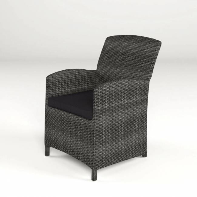 Комплект обеденный "Севилья" 210х100, из искусственного ротанга, 1+6, серый, темно-серый