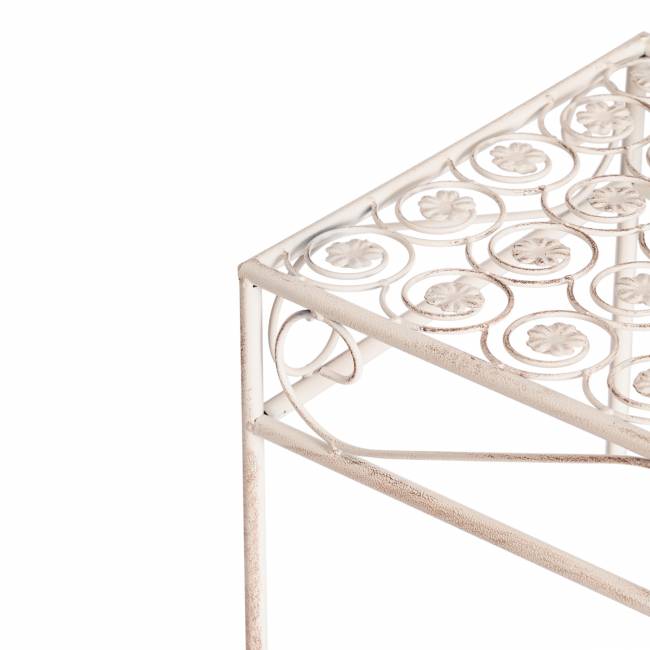 Набор столиков Secret de Maison Бьюти/Beauty 3шт металл, 30х70см/25х60см/20х50см, античный белый antique white металл