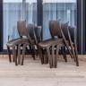 6 стульв JULY коричневые