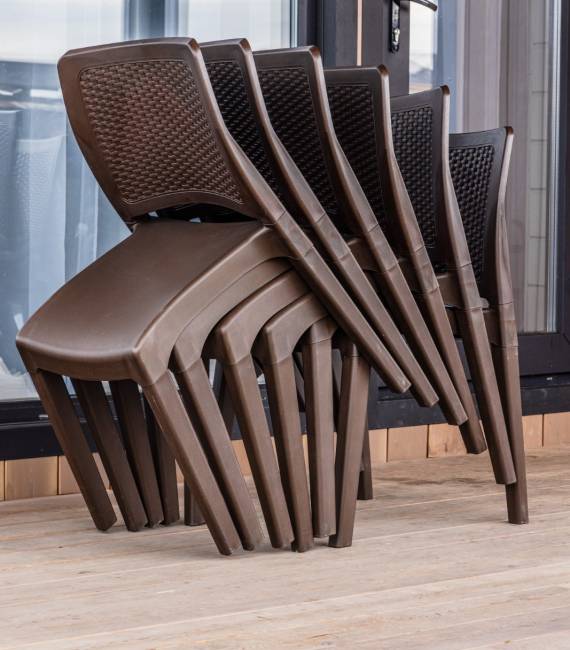 6 стульв JULY коричневые