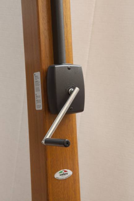 Зонт профессиональный 3х3 м Palladio Braccio имитация ироко, терракотовый 3000х3000 мм