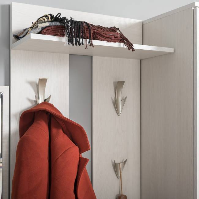 Две тумбы с одной вешалкой Ника цвет ясень анкор светлый