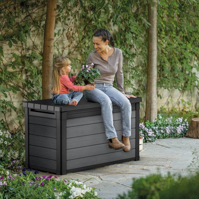 Сундук Кортина (Cortina box 380L) 380л, графит