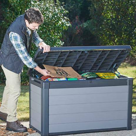 Сундук Кортина (Cortina box 380L) 380л, графит