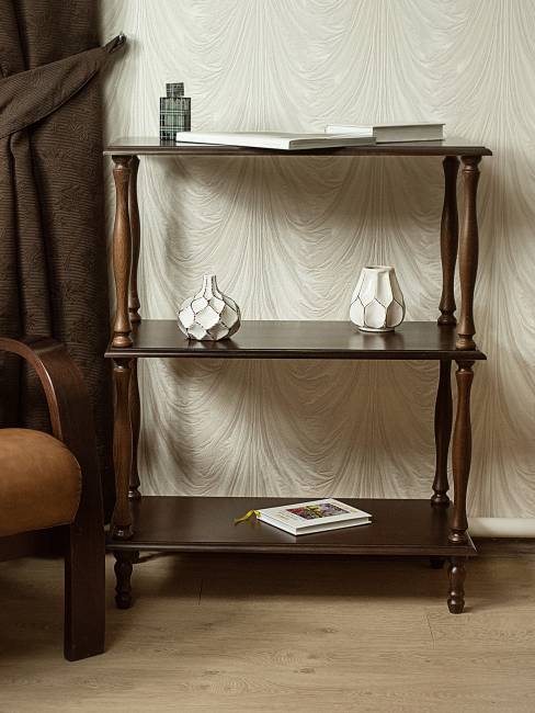 Этажерка П 9 средне-коричневый Этажерка П 9 средне-коричневый