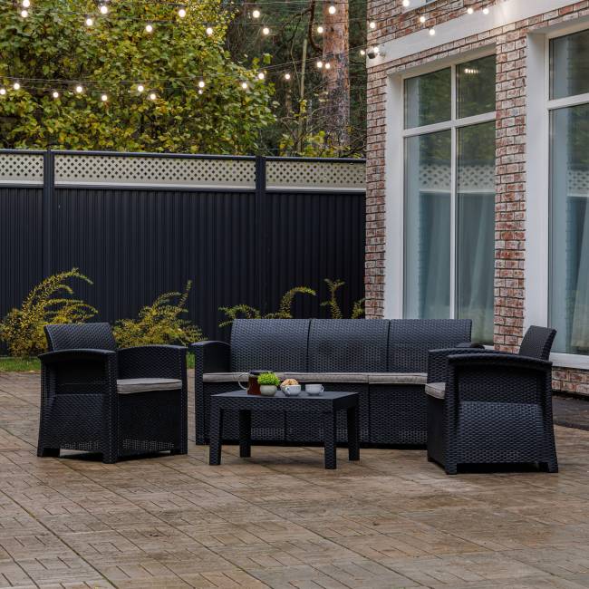 Комплект мебели LILY с трехместным диваном Комплект мебели LILY с трехместным диваном