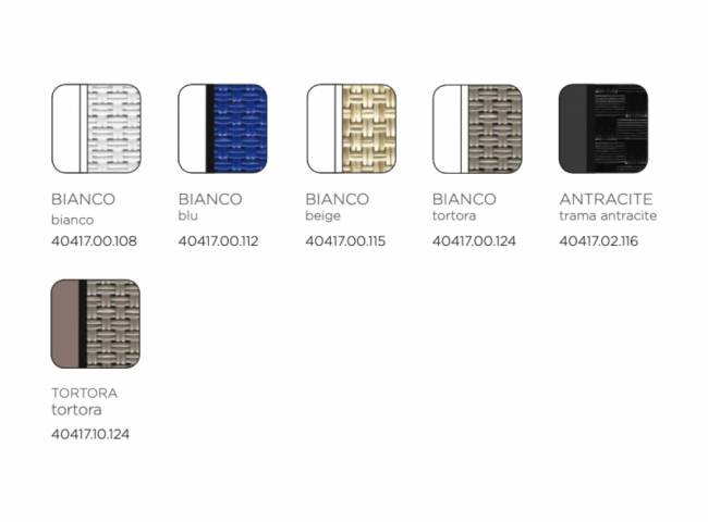 Шезлонг-лежак пластиковый Omega белый, тортора 1700-1945х690х910 мм