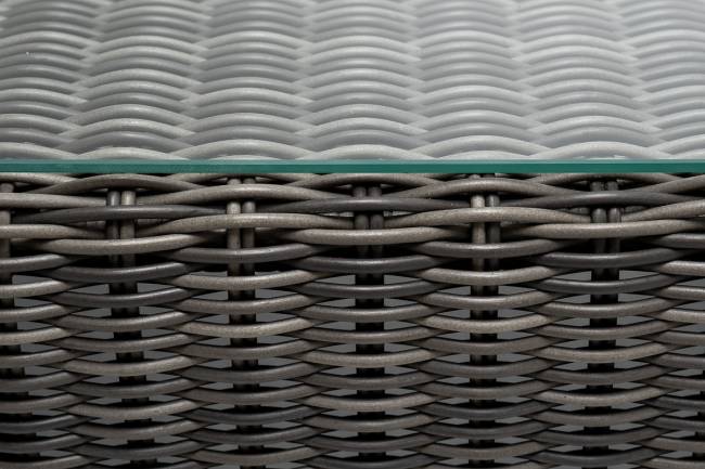 "Боно" лаунж-зона из искусственного ротанга, цвет графит