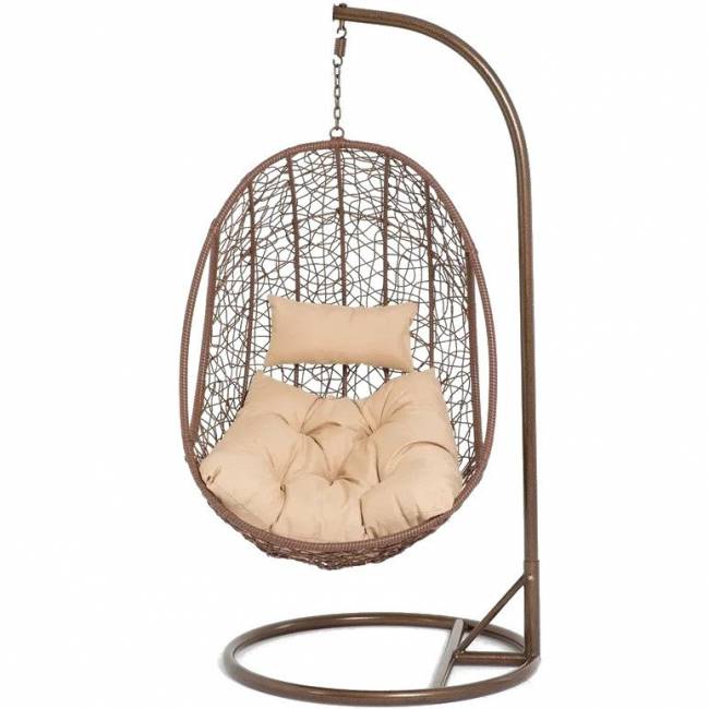 Подвесное кресло из искусственного ротанга Vinotti 44-004-11 Подвесное кресло из искусственного ротанга Vinotti 44-004-11