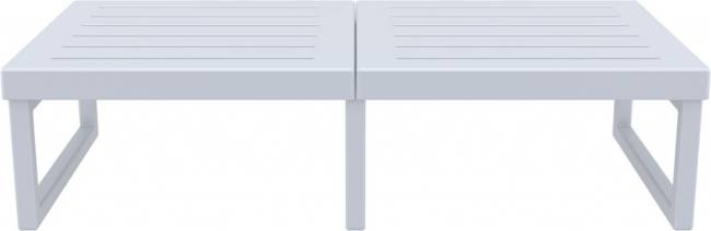 Комплект пластиковой мебели Mykonos XL серебристый, бежевый