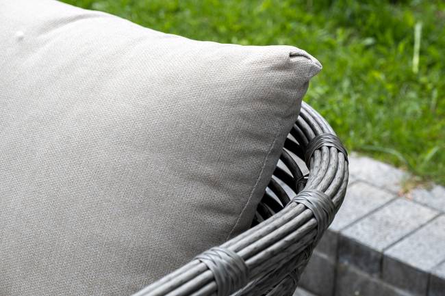 "Валенсия" лаунж-зона из искусственного ротанга, цвет серый "Валенсия" лаунж-зона из искусственного ротанга, цвет серый