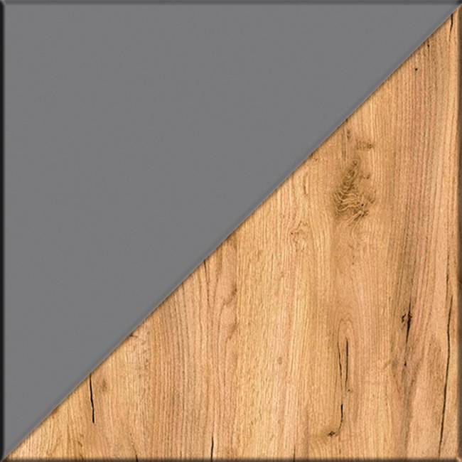 Набор из трёх шкаф-пеналов Октава цвет серый графит/дуб крафт золотой