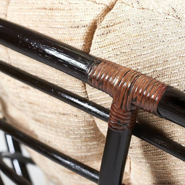 Кресло Папасан/Papasan (23/01 W) /с подушкой/ диаметр подушки 129см, 115х101х104см, античный черно-коричневый, ткань старт Antique brown (античный черно-коричневый) Кресло Папасан/Papasan (23/01 W) /с подушкой/ диаметр подушки 129см, 115х101х104см, античный черно-коричневый, ткань старт Antique brown (античный черно-коричневый)