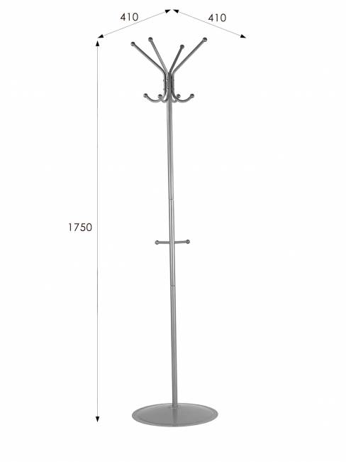 Вешалка напольная Пико 1 металлик Вешалка напольная Пико 1 металлик