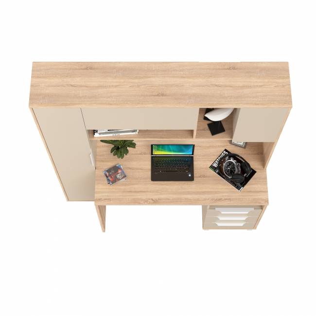 Стол компьютерный Комфорт 12.95N цвет дуб сонома/сатин