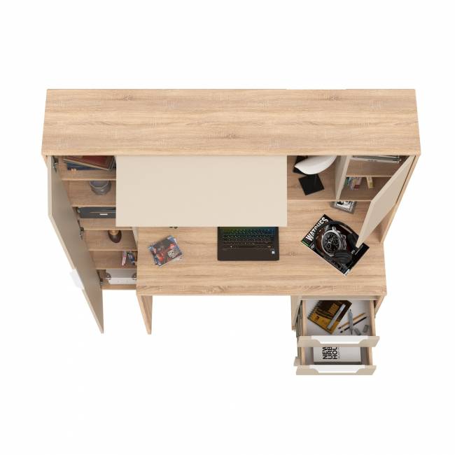 Стол компьютерный Комфорт 12.95N цвет дуб сонома/сатин