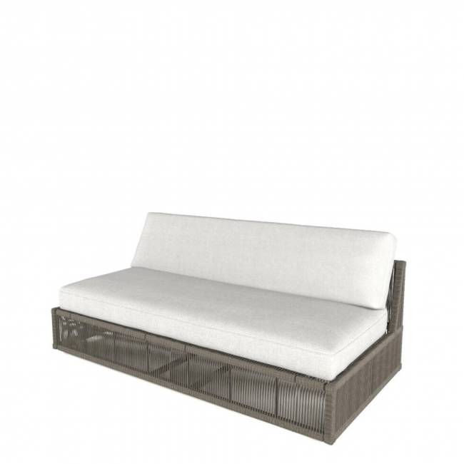 Диван модульный угловой "Канцлер", из искусственного ротанга, коричневый, темно-серый