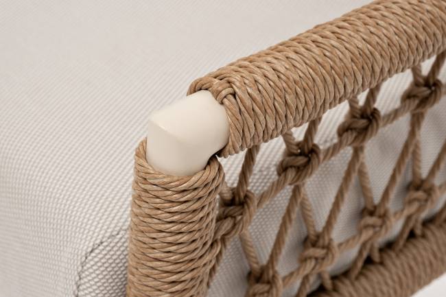 "Венеция" лаунж-зона из искусственного ротанга, цвет соломенный