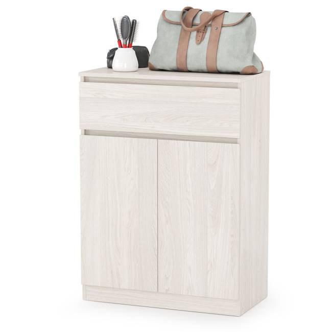 Тумба с вешалкой для верхней одежды и тумба-комод Ника цвет ясень анкор светлый