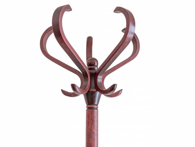 Вешалка напольная В 10Н махагон