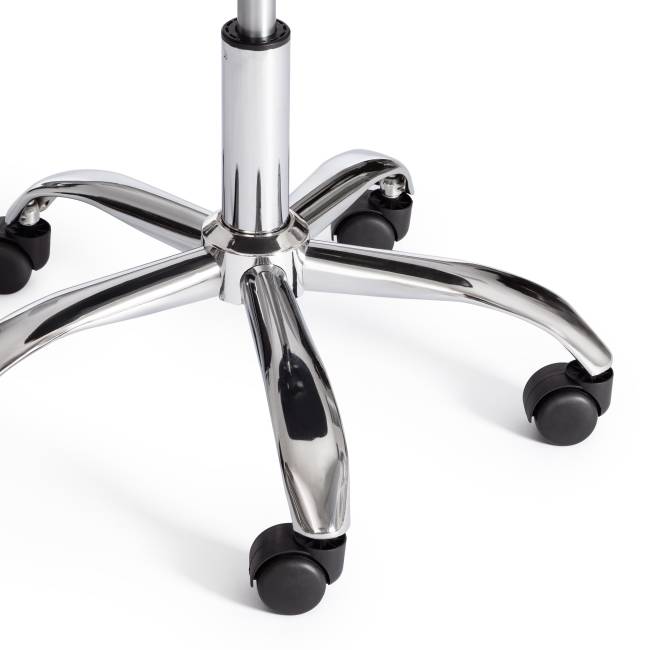 Офисное кресло Тулип/Tulip (мод.106-1) / 1 шт. в упаковке металл/пластик/PU, 58 x 47 x 97см, Black (черный) / Chrome (хром) черный металл/пластик/PU