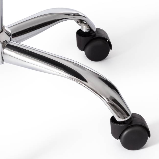 Офисное кресло Тулип/Tulip (мод.106-1) / 1 шт. в упаковке металл/пластик/PU, 58 x 47 x 97см, Black (черный) / Chrome (хром) черный металл/пластик/PU