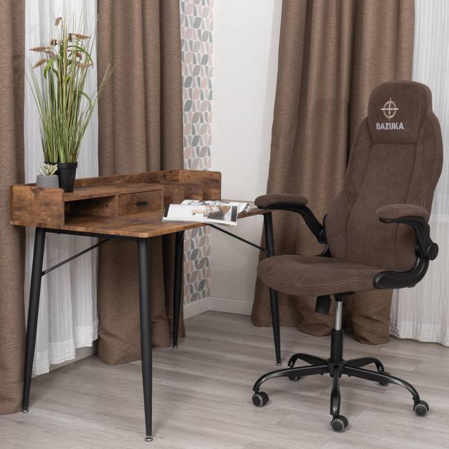 Кресло Базука Металбл/Bazuka Metalbl велюр, коричневый коричневый велюр