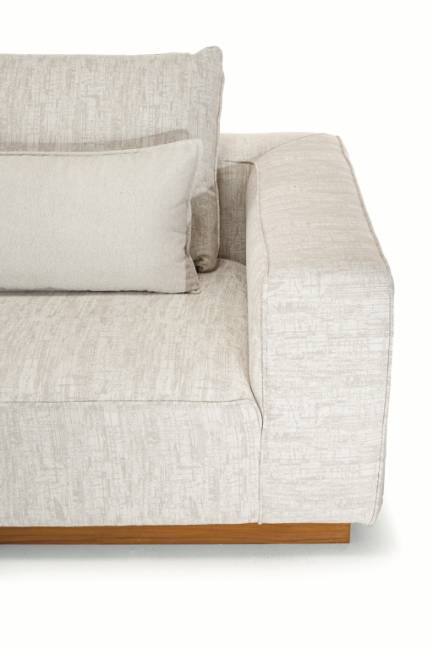 Диван модульный с подушками Don тик, бежевый 3650х1100х620 мм Диван модульный с подушками Don тик, бежевый 3650х1100х620 мм