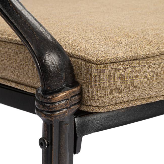 Комплект Secret de Maison Квартет/Quartet (стол+4 стула) алюминиевый сплав, бронзовый бронза/bronze алюминиевый сплав