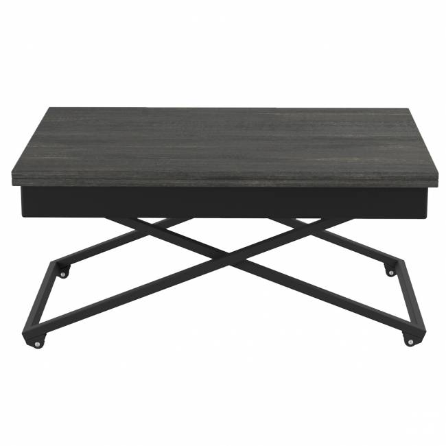 Стол универсальный трансформируемый АНДРЭ Loft ЛДСП интра/чёрный Стол универсальный трансформируемый АНДРЭ Loft ЛДСП интра/чёрный