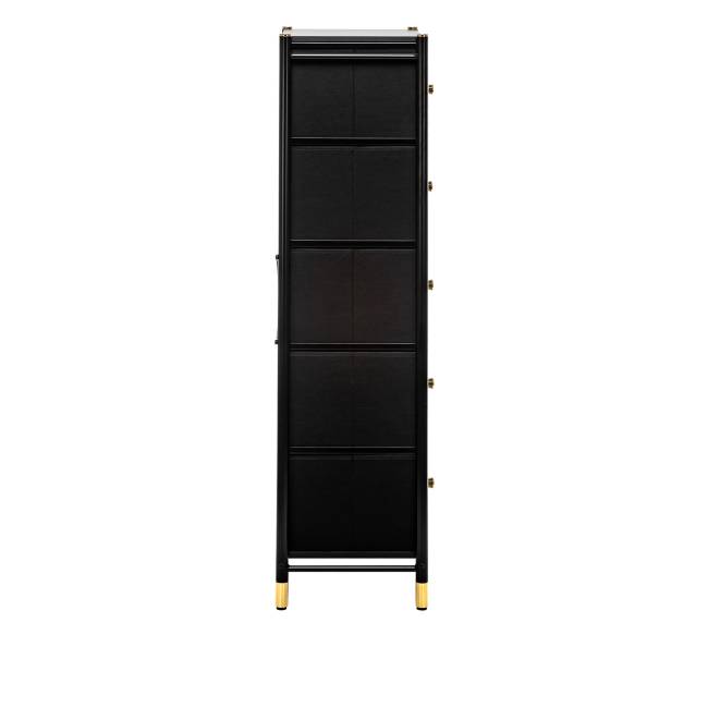 Комод Leset Хайди 5 ящиков Чёрный Чёрный