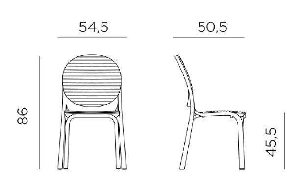 Стул пластиковый Nardi, Dalia Тортора Стул пластиковый Nardi, Dalia Тортора