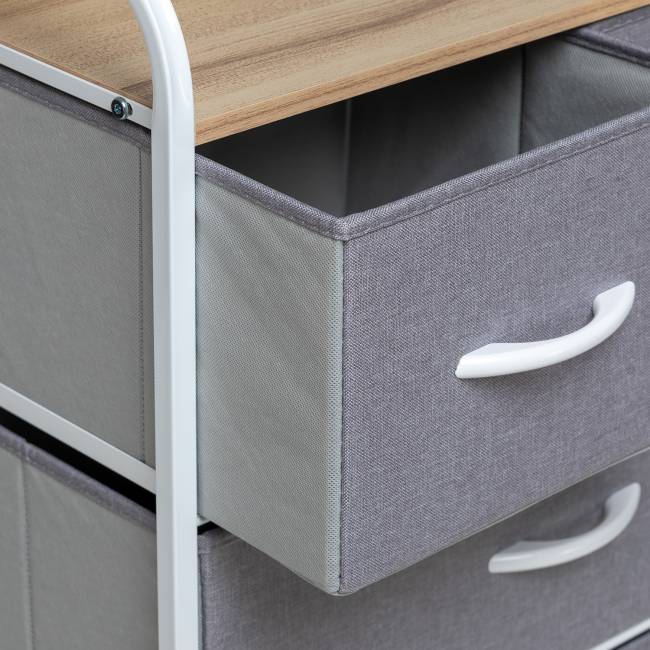 Комод Leset Ноа 9 ящиков Белый Светло-серый Комод Leset Ноа 9 ящиков Белый Светло-серый