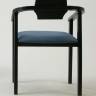 Стул-кресло Челси ПМ чёрный/синий