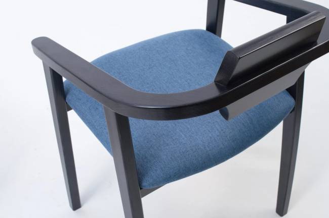 Стул-кресло Челси ПМ чёрный/синий