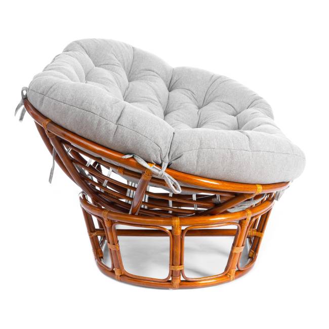 Диван Мамасан/Mamasan (23/02 W) /с подушкой/ 169х102х80см, коньячный, матрац 182х119см, ткань серо-бежевая 3м 16/2 Cognac (коньяк)