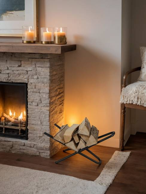 Дровница 2 черный