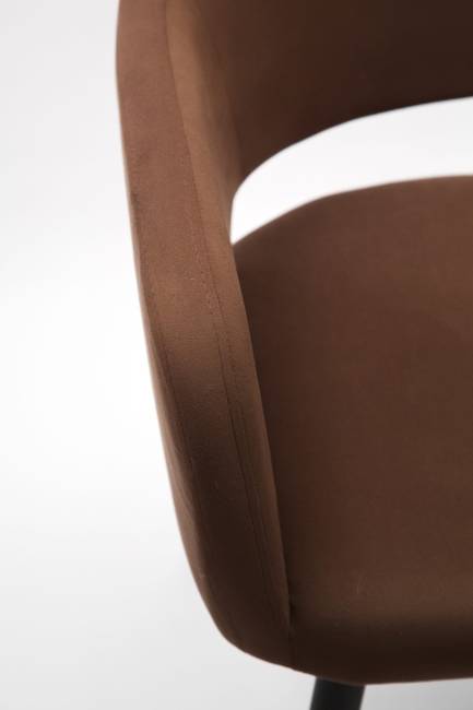 Стол Монте К 100 орех с креслами Пичч велюр коричневый