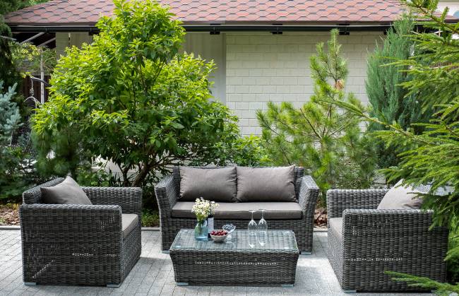 "Капучино" диван из искусственного ротанга двухместный, цвет графит "Капучино" диван из искусственного ротанга двухместный, цвет графит