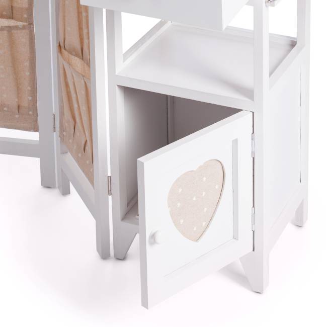 Гладильный комод с 2 ящиками Secret De Maison AMANT  (mod. XD1268) дерево павловния, мдф, 126х30х72см, white (белый) white (белый) дерево павловния, мдф