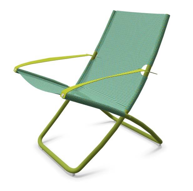 Кресло-шезлонг металлическое Snooze зеленый, мятный 750х910х1050 мм
