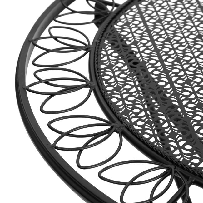 Комплект (стол + 2 стула) Secret de Maison Амальфи/Amalfi металл, черный (Комплект из 2 шт.) черный металл Комплект (стол + 2 стула) Secret de Maison Амальфи/Amalfi металл, черный (Комплект из 2 шт.) черный металл