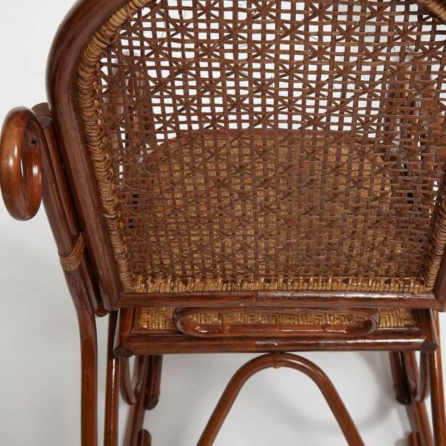 Кресло-качалка Милано/Milano (разборная) /без подушки/ натуральный ротанг, 58х136х103см, пекан орех Pecan (орех) ротанг top quality Кресло-качалка Милано/Milano (разборная) /без подушки/ натуральный ротанг, 58х136х103см, пекан орех Pecan (орех) ротанг top quality