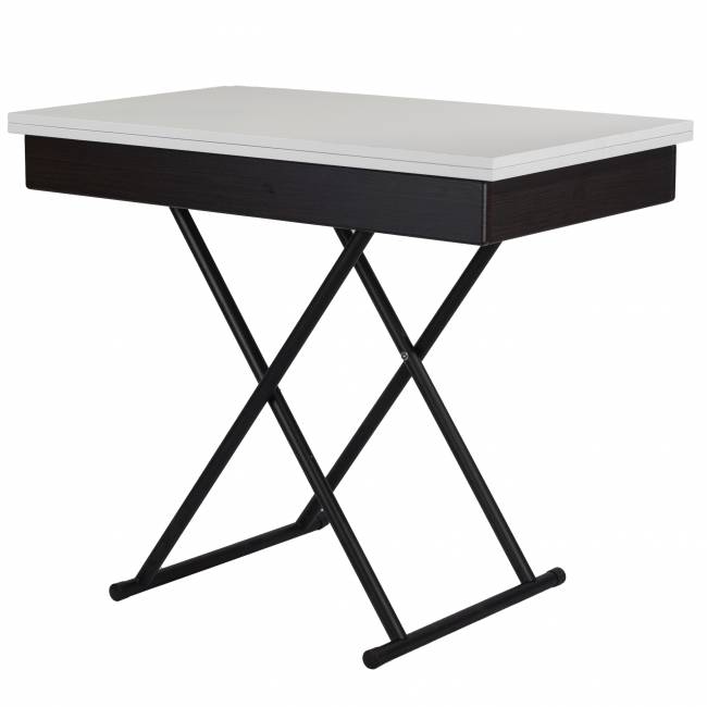 Стол-трансформер Лерон белый/черный Стол-трансформер Лерон белый/черный