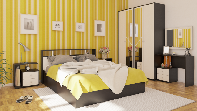 Стол косметический Камелия цвет венге/дуб лоредо