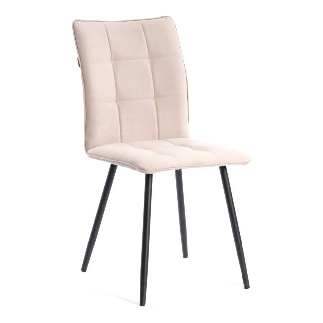 Комплект кресло+стул Бари/Bari LT, велюр, бежевый/черный, 7 бежевый/черный флок Комплект кресло+стул Бари/Bari LT, велюр, бежевый/черный, 7 бежевый/черный флок