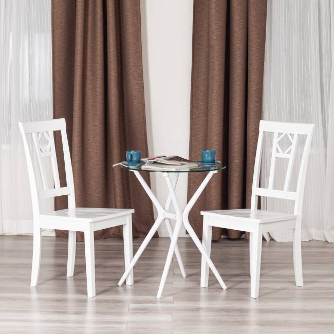 Стул жёсткое сиденье Камилла (CAMILLE) / 1 шт. в упаковке дерево гевея, МДФ, 44х54х95, pure white (402) Стул жёсткое сиденье Камилла (CAMILLE) / 1 шт. в упаковке дерево гевея, МДФ, 44х54х95, pure white (402)