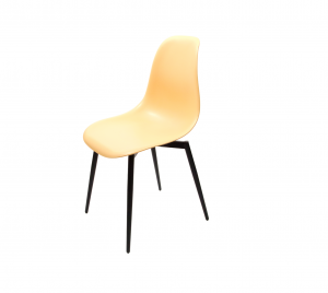 Стул Туссе чёрный /персиковый