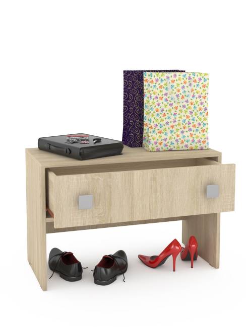 Тумба для обуви с одним выдвижным ящиком Глория 2 цвет дуб сонома Тумба для обуви с одним выдвижным ящиком Глория 2 цвет дуб сонома