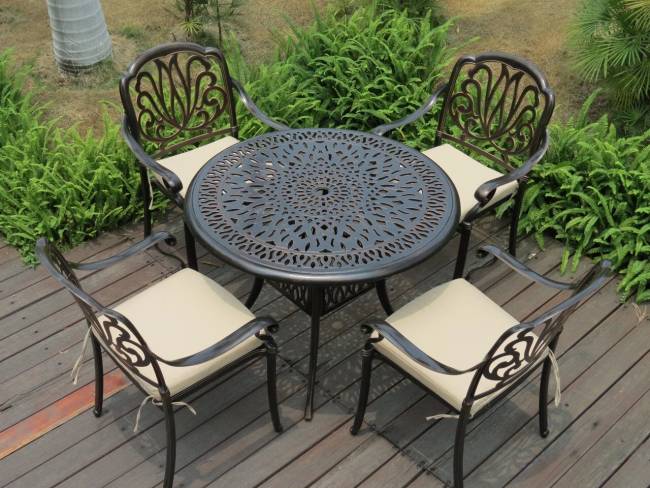 Мебель из металла Palermo 4 с круглым столом Мебель из металла Palermo 4 с круглым столом